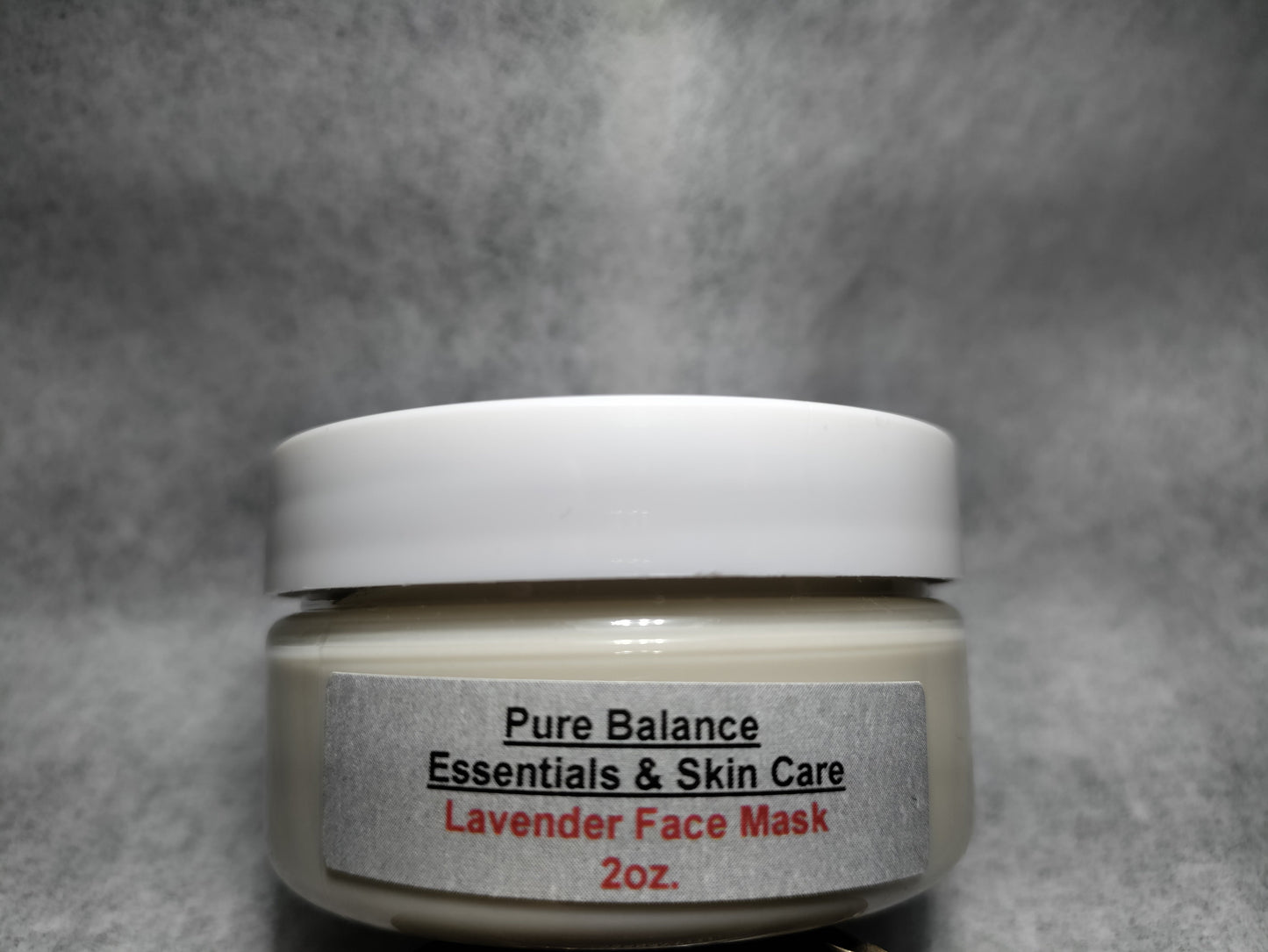 Lavender Face Mask 2oz by Pure Balance Essentials, natural exfoliant.