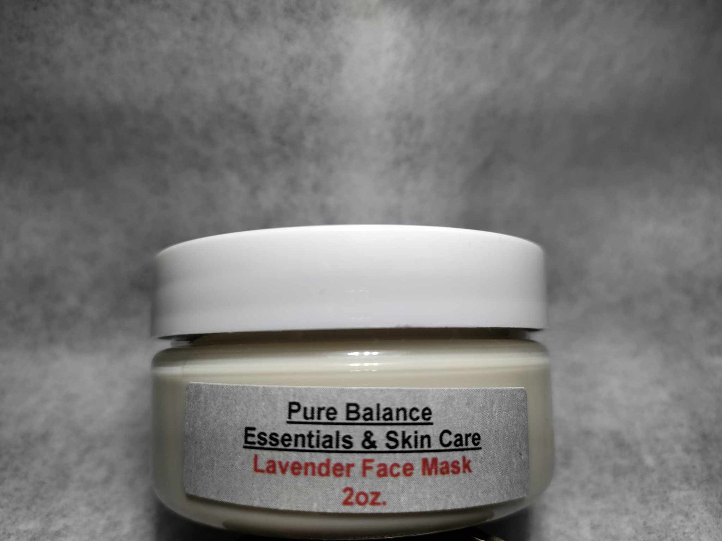 Lavender Face Mask 2oz by Pure Balance Essentials, natural exfoliant.