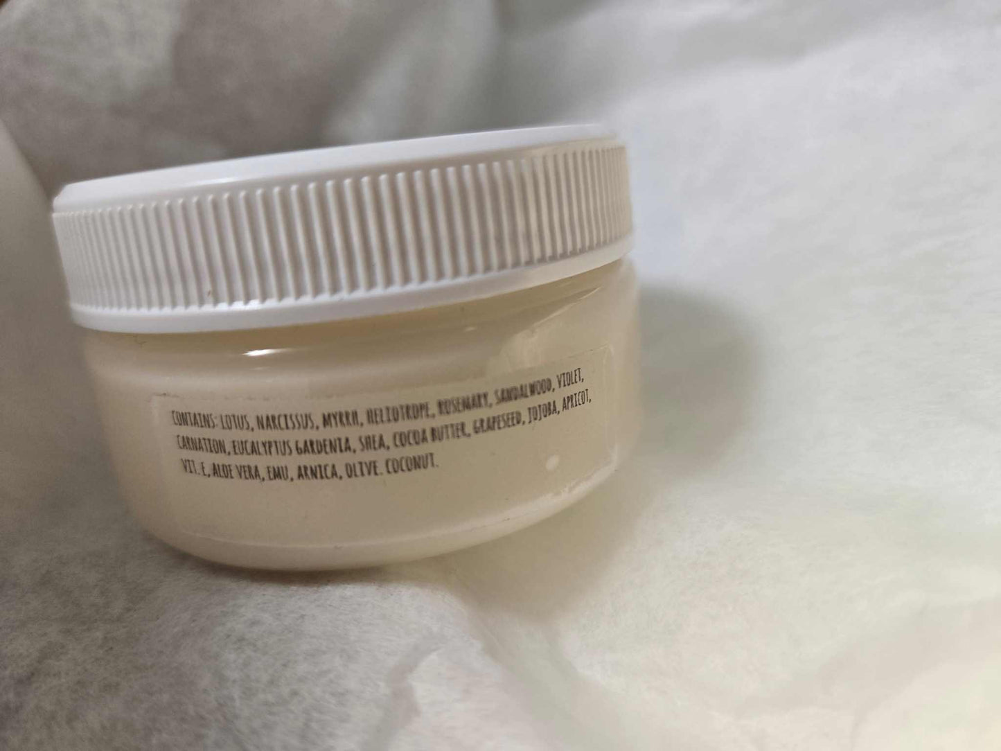 Soothing Balm Body Butter, 2 oz., hydrating butter with organic ingredients including shea and cocoa butter.