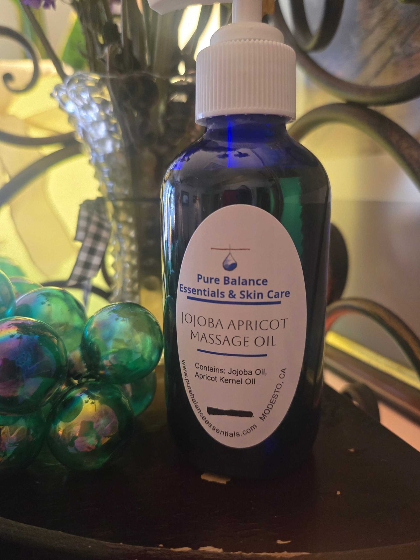 Jojoba with Apricot Massage Oil, 8 oz