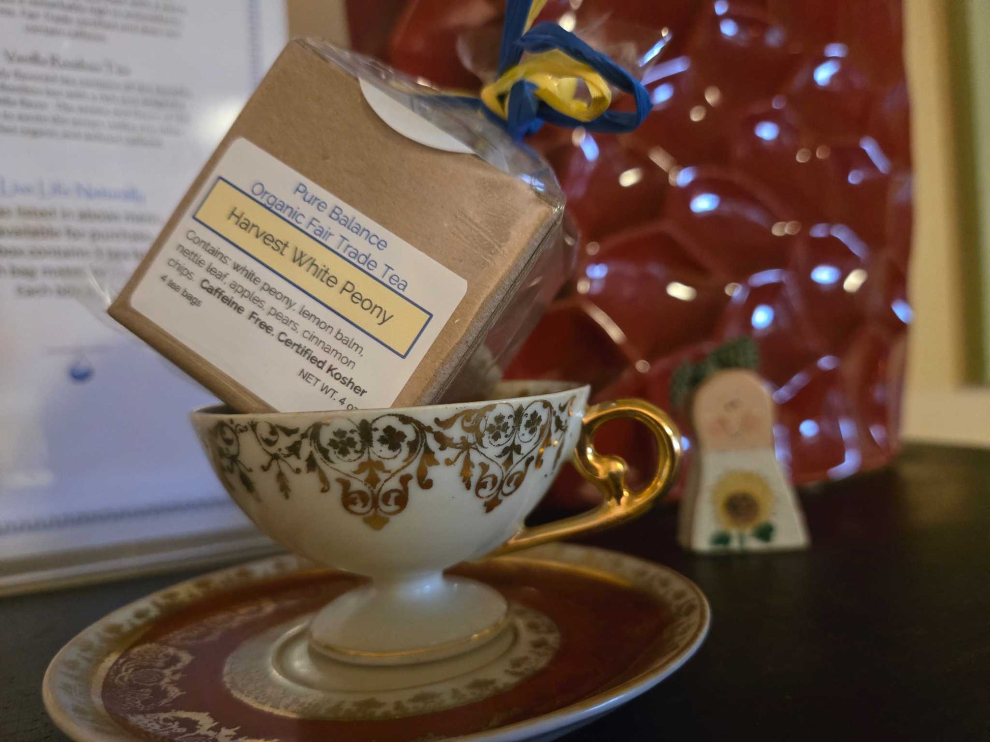 Harvest white peony tea blend with herbs and fruits